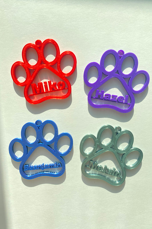 Personalized Dog Christmas Ornament - 3D Printed
