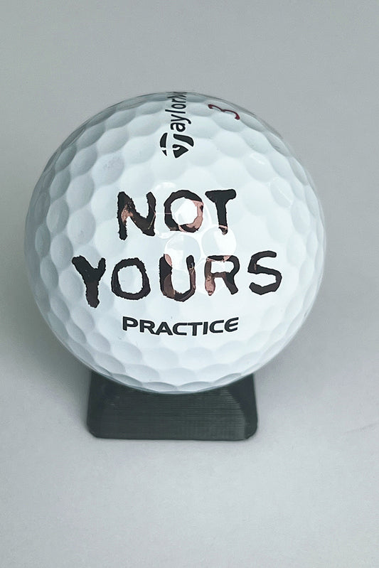 Funny Slogans Golf Ball Marking Stencil - 3D Printed