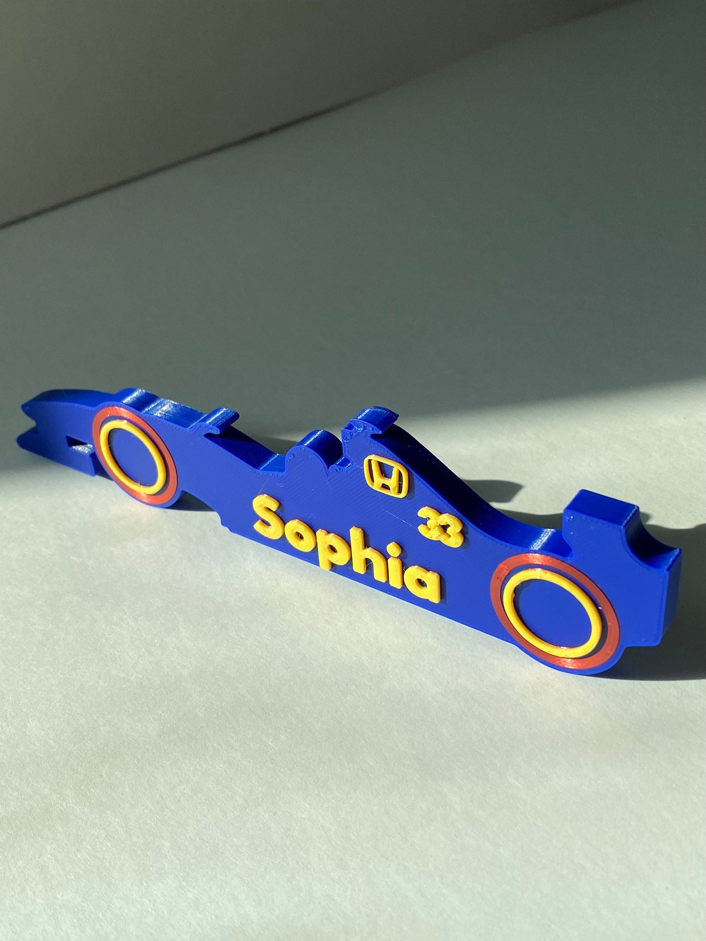 Personalized Formula 1 Name Plate - 3D Printed